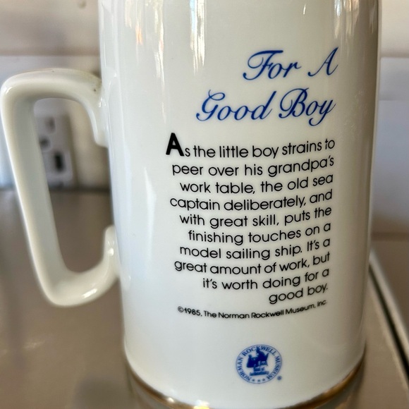 Vintage Norman Rockwell Museum 1985 Mug Set. - Picture 5 of 9